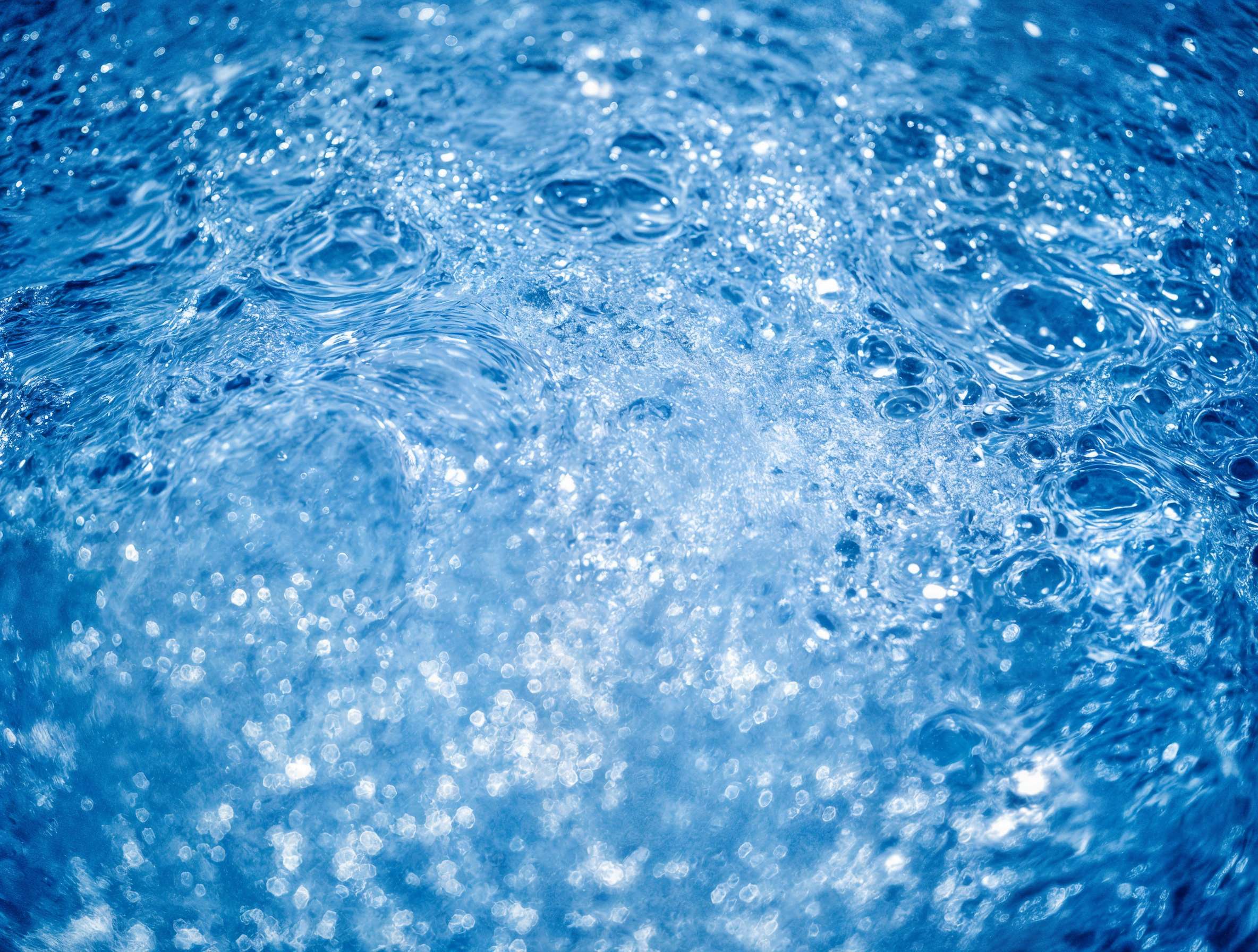 Pristine sparkling blue water representing our commitment to clean aquaculture